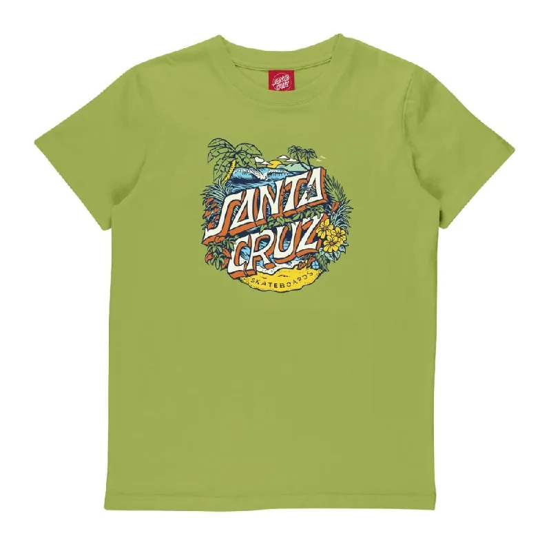 Santa Cruz Youth T-Shirt Youth Aloha Dot Front - Apple