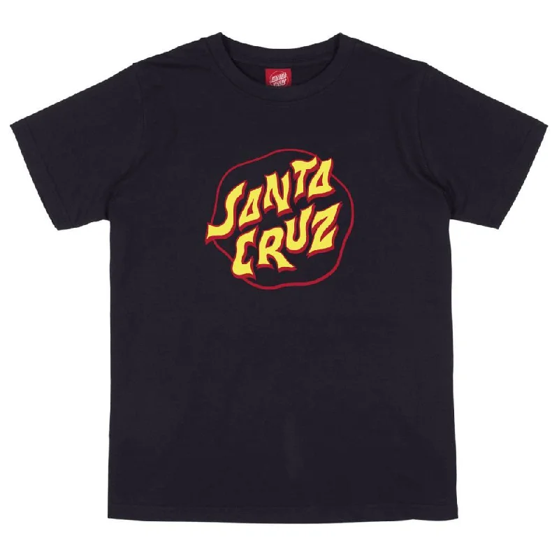 Santa Cruz Youth T-Shirt Youth Fever Dream Dot - Black