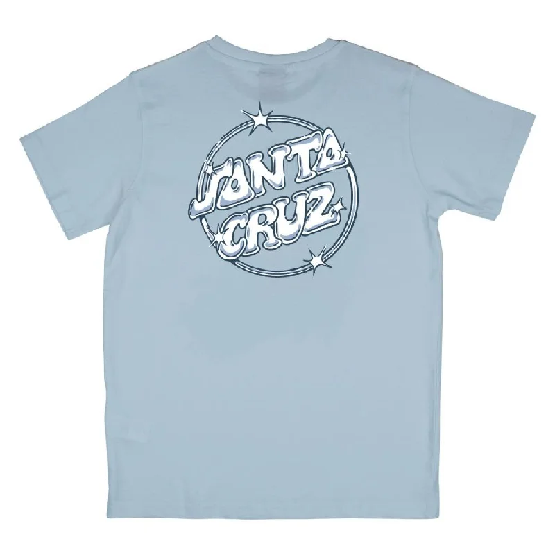 Santa Cruz Youth T-Shirt Youth Glint Dot - Sky Blue