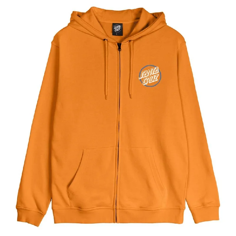 Santa Cruz Zip Hood Breaker Check Opus Dot - Apricot