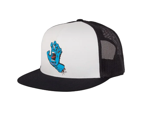 Screaming Hand Trucker Hat | White Black