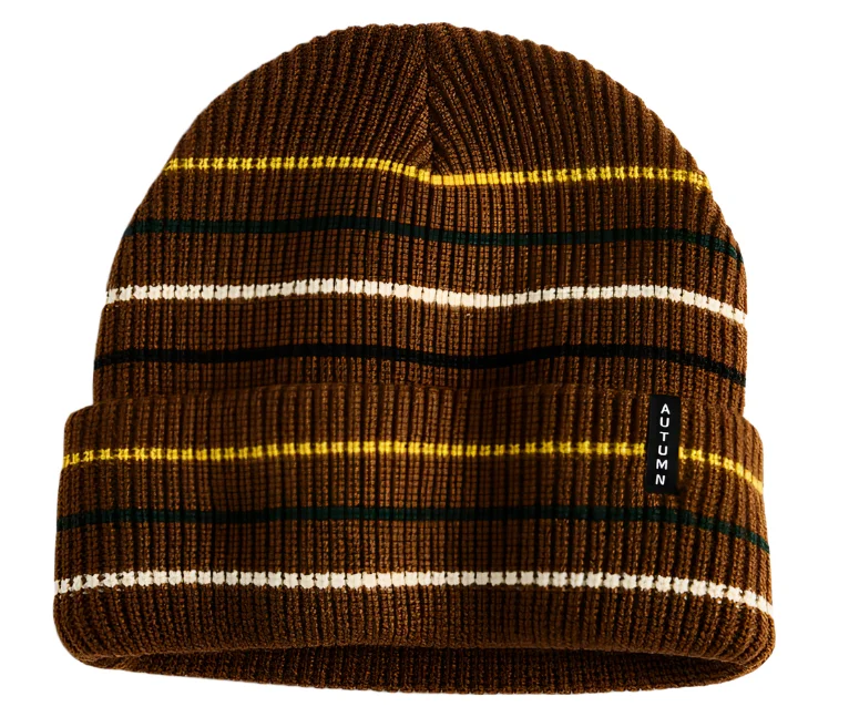 Select Multi Stripe Beanie | Brown