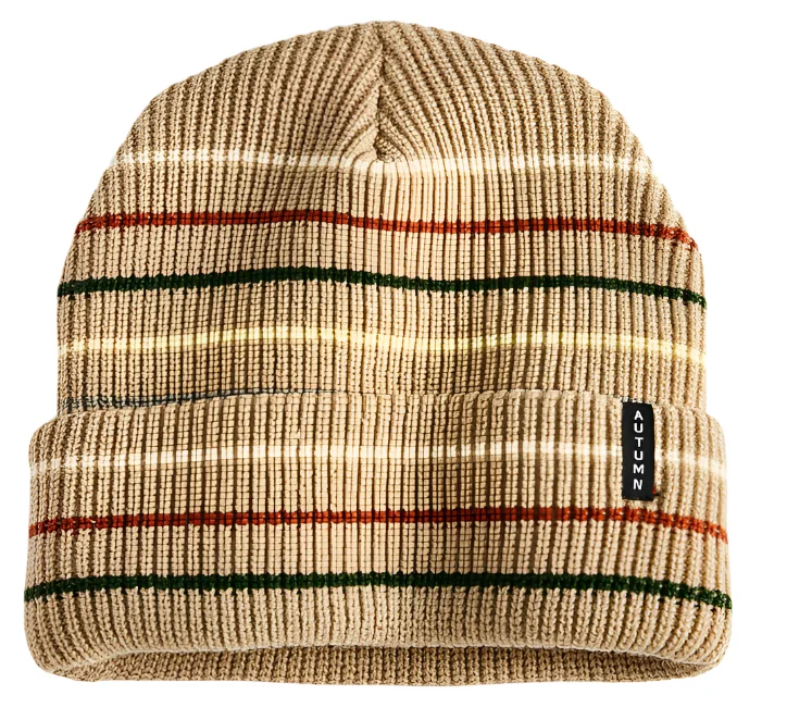 Select Multi Stripe Beanie | Khaki