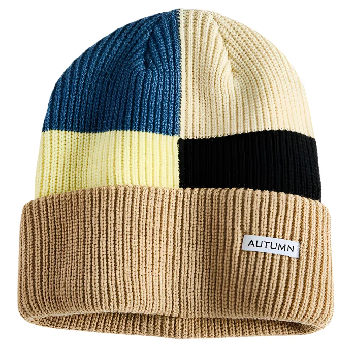 Select Patchwork Beanie | Khaki