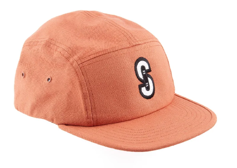 Skatewarehouse Skate Camper 5 Panel Cap Hat - Terracotta