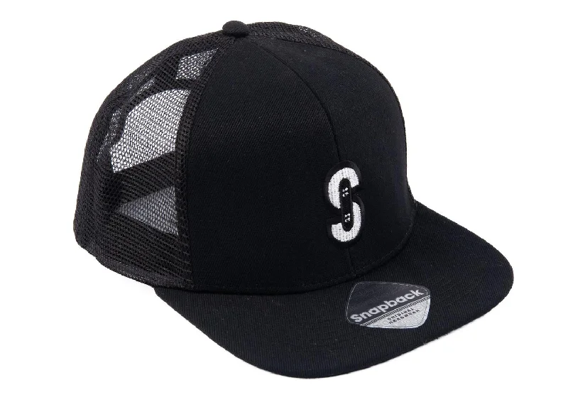 Skatewarehouse Skate Trucker Cap Hat - Black