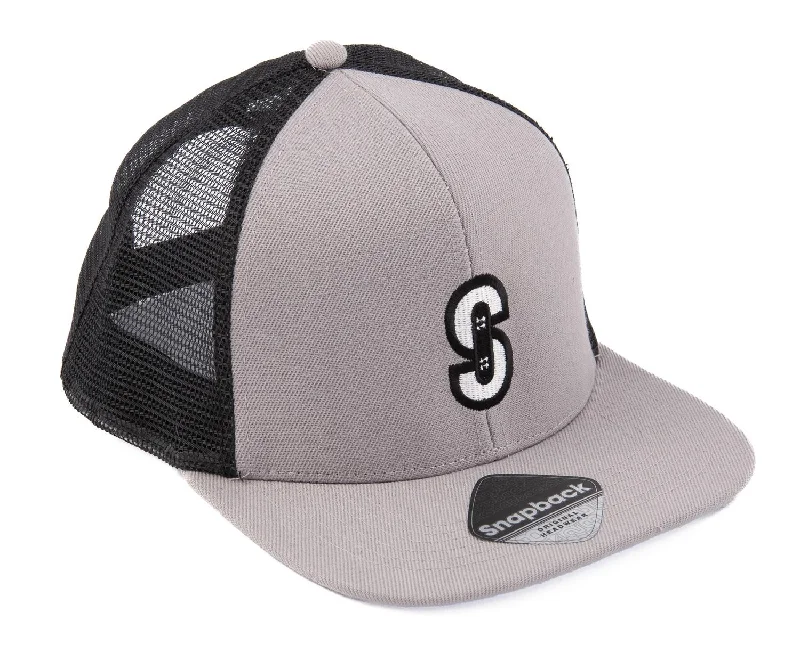 Skatewarehouse Skate Trucker Cap Hat - Grey