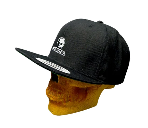 Skull Logo Snapback | Black