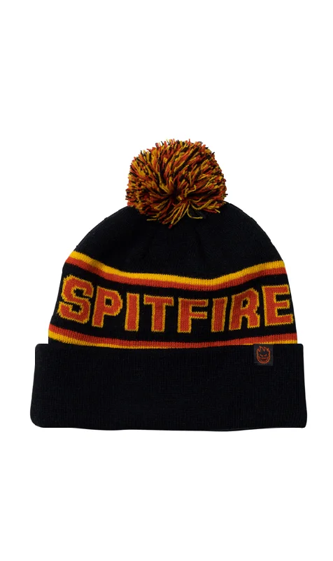 Spitfire Classic 87 Fill Pom Beanie Black