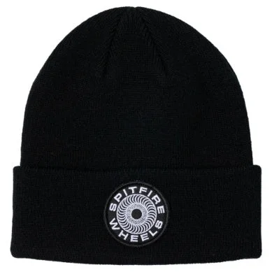 Spitfire Classic 87 Swirl Patch Beanie - Black/White