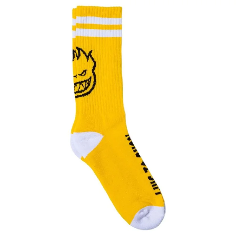 Spitfire Socks Heads Up Yellow / Black / White - O/S