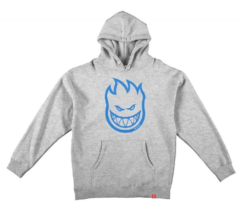 Spitfire Youth Hoody Bighead - Grey Heather / Blue Print