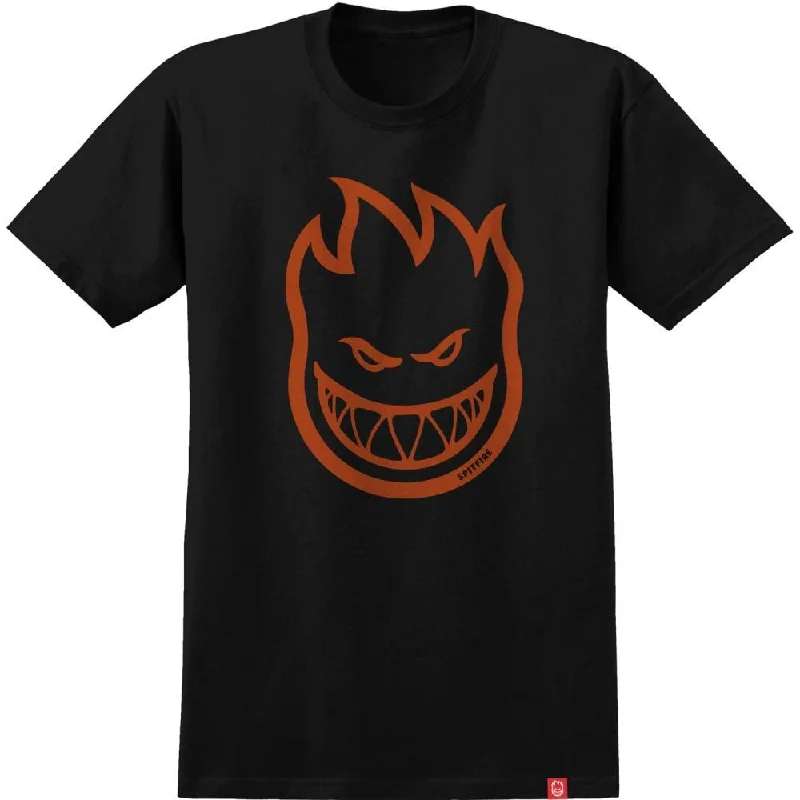 Spitfire Youth T-Shirt Bighead - Black / Burnt Orange