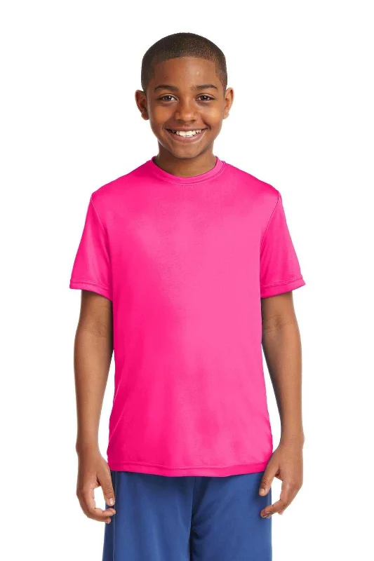 Sport-Tek YST350 Youth PosiCharge Competitor Tee - Neon Pink