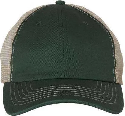 Sportsman 3100 Contrast-Stitch Mesh-Back Cap - Forest Khaki