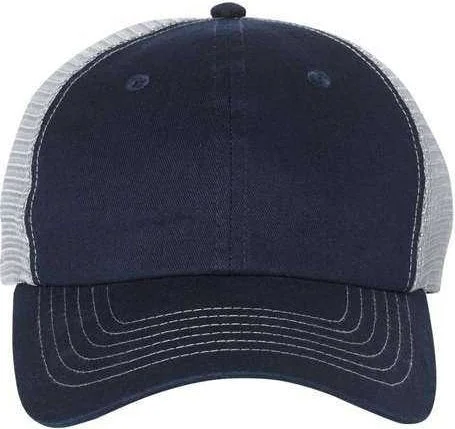 Sportsman 3100 Contrast-Stitch Mesh-Back Cap - Navy Grey