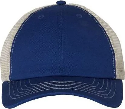 Sportsman 3100 Contrast-Stitch Mesh-Back Cap - Royal Stone