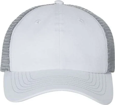 Sportsman 3100 Contrast-Stitch Mesh-Back Cap - White Grey