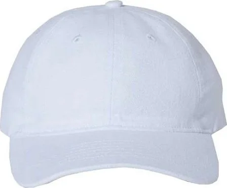 Sportsman 9610 Heavy Brushed Twill Unstructured Cap - White