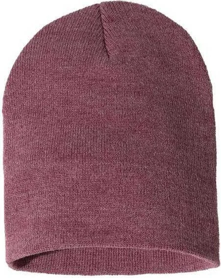 Sportsman SP08 8" Knit Beanie - Heather Cardinal