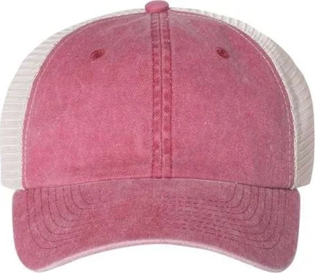 Sportsman SP510 Pigment-Dyed Trucker Cap - Cardinal Stone