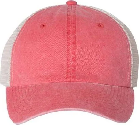 Sportsman SP510 Pigment-Dyed Trucker Cap - Red Stone