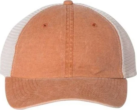 Sportsman SP510 Pigment-Dyed Trucker Cap - Texas Orange Stone