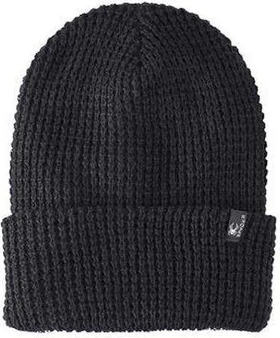 Spyder SH16724 Adult Vertex Knit Beanie - Black Melange