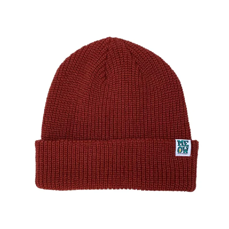 Stacked Cuff Beanie [Maroon]