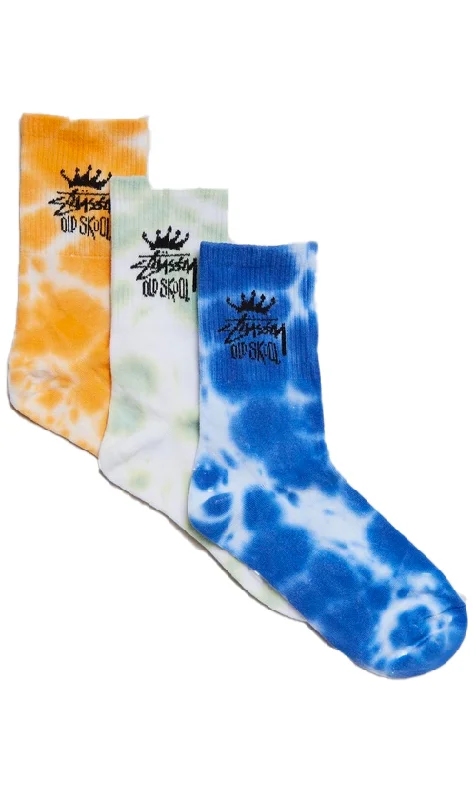 Stussy Old Skool Ladies Socks 3pk Multi