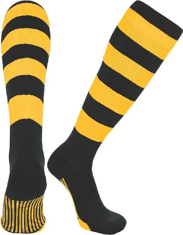 TCK Ace Knee High Socks - Dark Green Gold