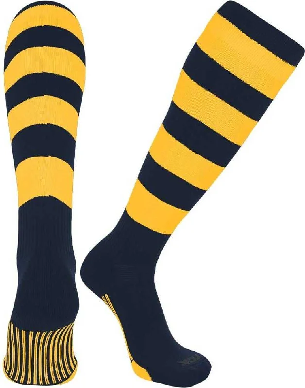 TCK Ace Knee High Socks - Navy White Gold