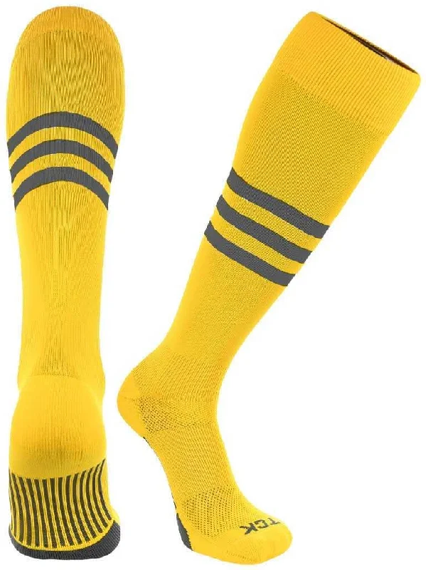 TCK Dugout Knee High Socks - Gold Black