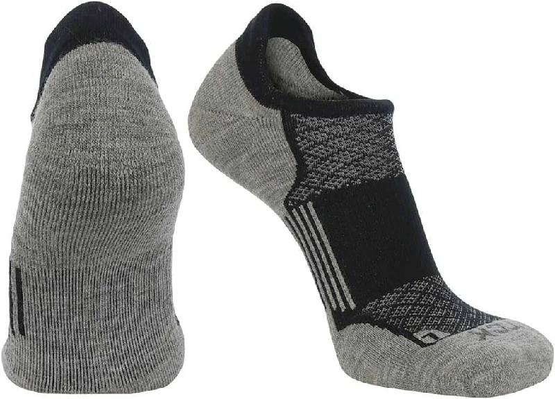 TCK Tour Golf Socks for Men and Women's No Show - Black Gray