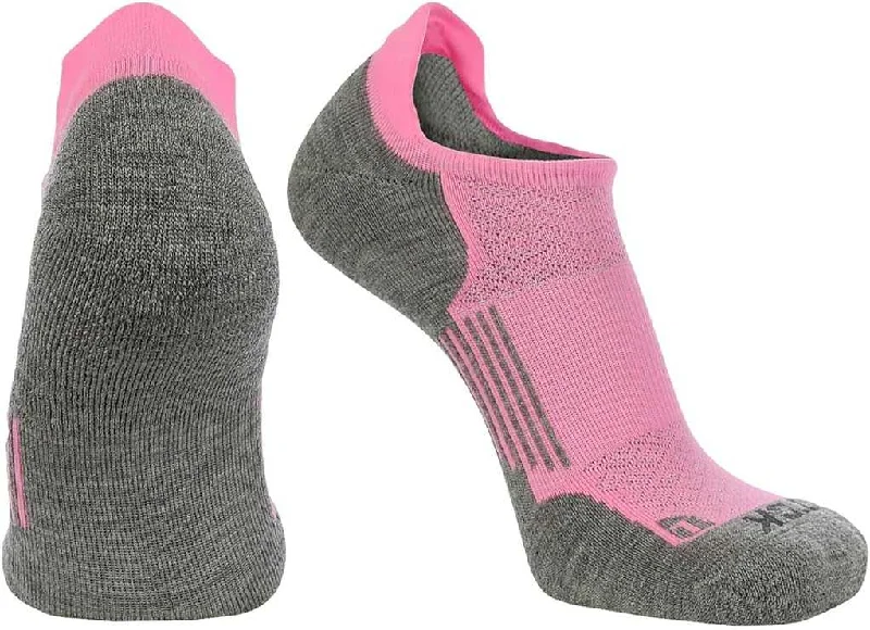 TCK Tour Golf Socks for Men and Women's No Show - Hot Pink Gray