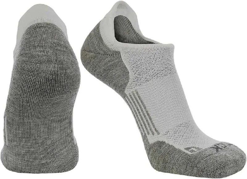 TCK Tour Golf Socks for Men and Women's No Show - White Gray