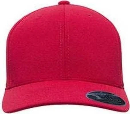 Team 365 ATB100 By Flexfit Adult Cool & Dry Mini Pique Performance Cap - Sport Red