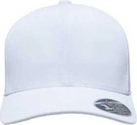 Team 365 ATB100 By Flexfit Adult Cool & Dry Mini Pique Performance Cap - White