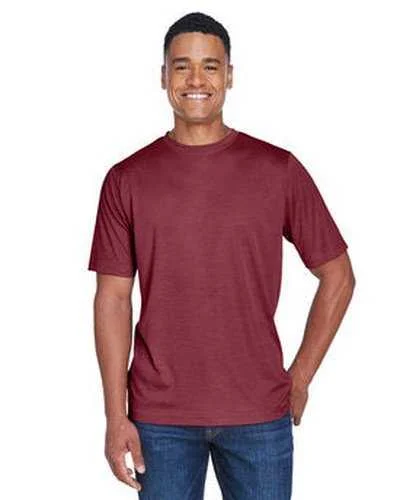 Team 365 TT11H Men's Sonic Heather Performance T-Shirt - Sportmaroon Heather