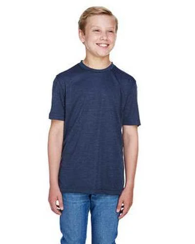 Team 365 TT11HY Youth Sonic Heather Performance T-Shirt - Sportdark Navy Heather