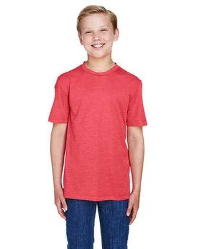 Team 365 TT11HY Youth Sonic Heather Performance T-Shirt - Sportred Heather