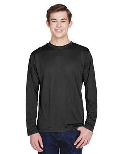 Team 365 TT11L Men's Zone Performance Long-Sleeve T-Shirt - Black