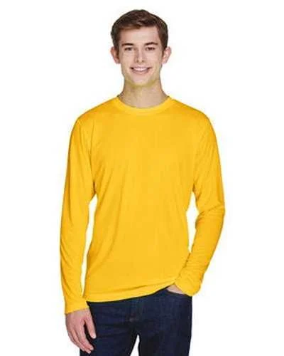 Team 365 TT11L Men's Zone Performance Long-Sleeve T-Shirt - Sportathletic Gold