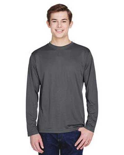 Team 365 TT11L Men's Zone Performance Long-Sleeve T-Shirt - Sport Graphite