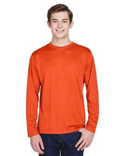 Team 365 TT11L Men's Zone Performance Long-Sleeve T-Shirt - Sport Orange