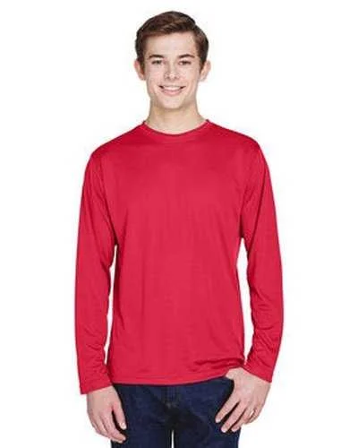 Team 365 TT11L Men's Zone Performance Long-Sleeve T-Shirt - Sport Red