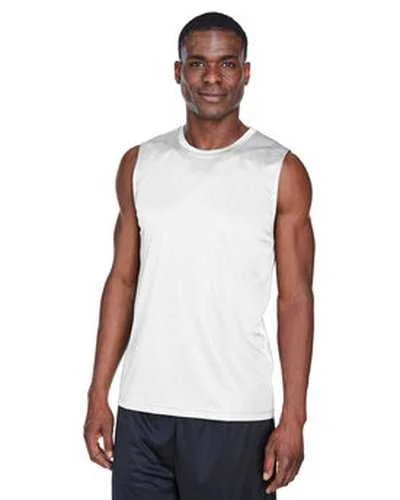 Team 365 TT11M Men's Zone Performance Muscle T-Shirt - White