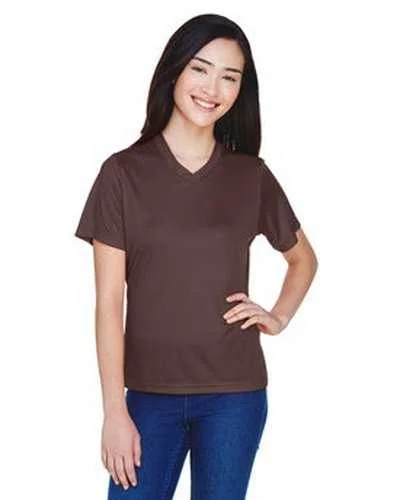 Team 365 TT11W Ladies' Zone Performance T-Shirt - Sport Dark Brown