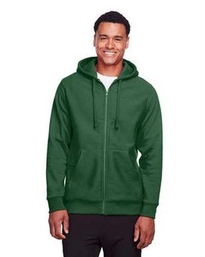 Team 365 TT95 Men's Zone Hydrosport Heavyweight Full-Zip Hooded Sweatshirt - Sport Dark Green