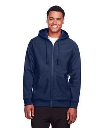 Team 365 TT95 Men's Zone Hydrosport Heavyweight Full-Zip Hooded Sweatshirt - Sport Dark Navy